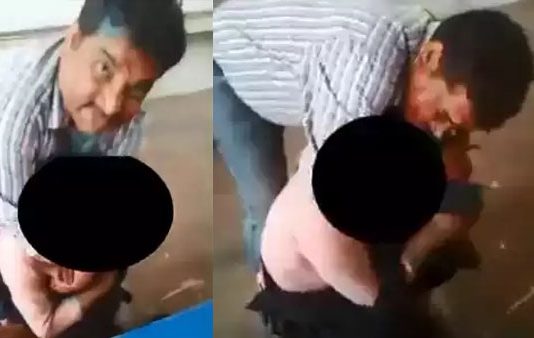 கல்லூரி மாணவிக்கு பேராசிரியர் பாலியல் தொல்லை : வைரலாகும் வீடியோ!!