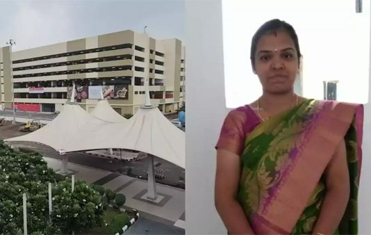 சென்னை விமான நிலையத்தின் 4வது மாடியிலிருந்து குதித்து இளம்பெண் தற்கொலை : அதிர்ச்சி சம்பவம்!!