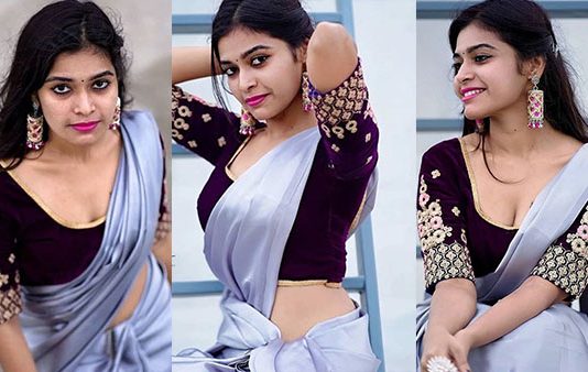 முன்னழகு எடுப்பாக தெரிய கவர்ச்சி போஸ் கொடுத்து இளசுகளை சூடேற்றிய தர்ஷா குப்தா!!