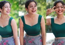 வளைந்து நெளிந்து ப்பா.. விதவிதமாக காட்டும் நடிகை வர்ஷா பொல்லம்மா!!