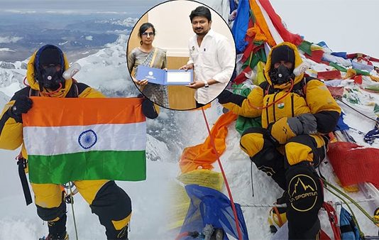 எவரெஸ்ட் உச்சியில் ஏறி வெற்றிக்கொடிய நாட்டிய முதல் தமிழ் பெண் : தமிழ்நாடு அரசு செய்த செயல்!!