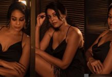 அந்த இடத்தை க்ளோசப்ல காட்டி ரசிகர்களின் ஹார்ட் பீட்டை எகிற வைத்த சாந்தினி!!