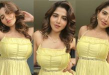 முன்னழகை காட்டி இளசுகளை இம்சை பண்ணும் ஐஸ்வர்யா மேனன்!!