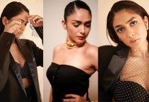 வெறும் அந்த உடை மட்டும் அணிந்து மிருணாள் தாகூர் வெளியிட்ட ஹாட் புகைப்படங்கள்!!