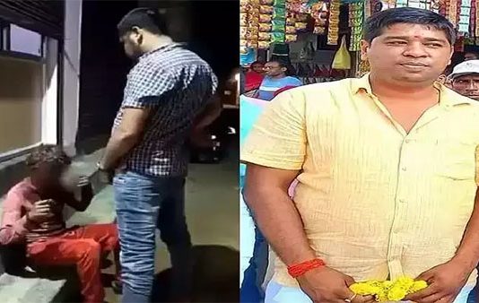 பழங்குடியினத்தவர் மீது சிறுநீர் கழித்த பாஜக பிரமுகர்.. பகீர் வீடியோ!!