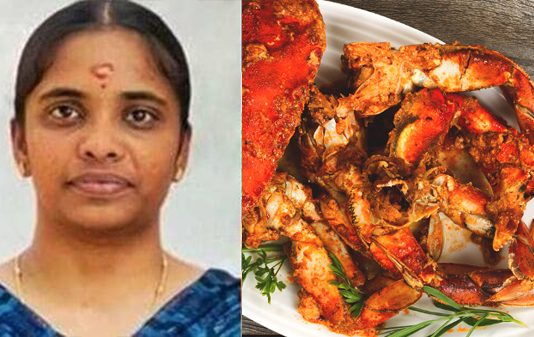 ஆசையாக சாப்பிட்ட நண்டால் நேர்ந்த விபரீதம்.. புதுமணப் பெண் பரிதாப மரணம்!!