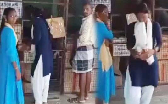 மதுக் கடையில் அசால்ட்டாக மது வாங்கிச் செல்லும் இளம் பெண்கள்.. வைரலாகும் காணொளி!!