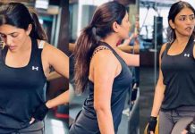 முண்டா பனியனில் முன்னழகை காட்டி ஹார்ட்டின் விட்ட ஈஷா ரெப்பா!!