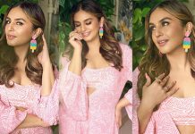 அந்த இடத்தை மட்டும் காட்டி இளசுகளை திக்குமுக்காட செய்த ஹியூமா குரேஷி!!