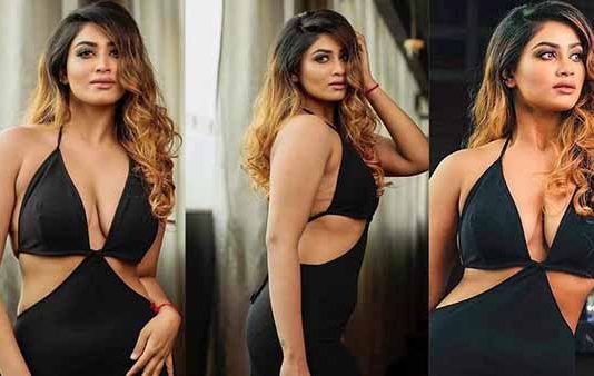 டாப் மேல புடவையை சுத்தி மார்க்கமான போஸ் கொடுத்த ஷிவானி நாராயணன்!!