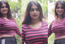 டைட்டான டீசெர்ட்டில் முன்னழகை தூக்கி காட்டி இளசுகளை கிறங்கடித்த ஷிவானி!!