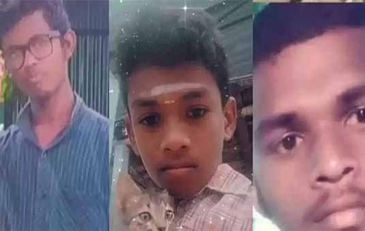 3 மாணவர்கள் பரிதாபமாக பலியான சோகம் : நெஞ்சை உலுக்கும் சம்பவம்!!