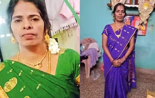 குப்பை லாறியில் சிக்கி மகள் கண்முன்னே தாய்க்கு நேர்ந்த சோகம்!!