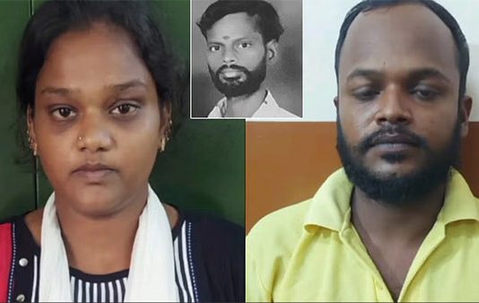 கழுத்தறுக்கப்பட்டு கிடந்த கணவன்.. சிறுவயது நண்பனுடன் சேர்ந்து மனைவி செய்த கொடூரம்!!