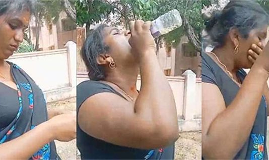 விஷம் குடித்து தற்கொலைக்கு முயன்ற திருநங்கை… காவல்நிலையம் முன்பு பரபரப்பு!!