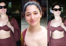 கவர்ச்சி உடையில் கண்ணை பறிக்கும் தமன்னா… ரசிகர்களுடன் கூல் போஸ்.. வைரலாகும் வீடியோ!!