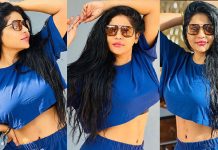 முண்டா பனியனில் தொப்புளை காட்டி இளசுகளின் தூக்கத்தை கெடுத்த ரேஷ்மா பசுப்புலேட்டி!!