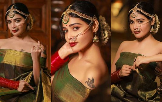 படுமோசமான உடையில் செம சூடான போஸ் கொடுத்த தர்ஷா குப்தா!!