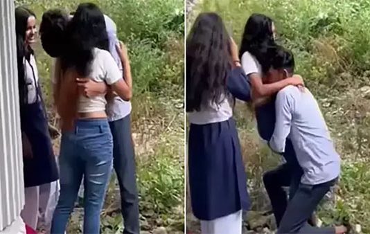 மெட்ரோ பாலத்தின் கீழ் சீருடையில் 2 மாணவிகளுடன் அத்துமீறிய மாணவன்.. பகீர் வீடியோ!!