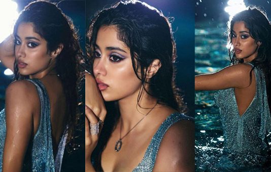 எடுப்பான அழகுகளை காட்டி இளசுகளின் தூக்கத்தை கெடுத்த ஜான்வி கபூர்!!