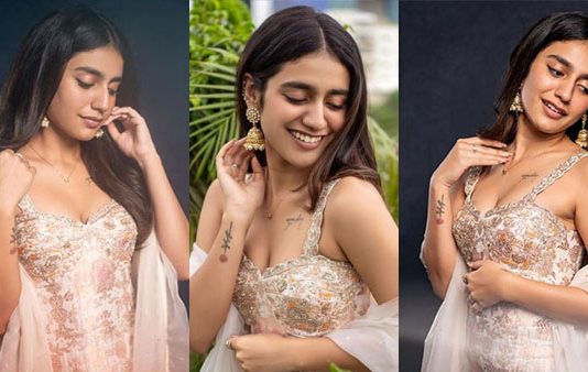 முன்னழகை பார்த்தாலே மூச்சு வாங்குது.. மாடர்ன் உடை கவர்ச்சி காட்டும் பிரியா பிரகாஷ் வாரியர்!!