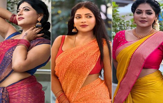 புடவையில் கவர்ச்சி நடனம் ஆடிய சீரியல் நடிகை ரேஷ்மா!!