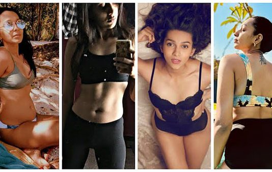 27 வயதில் சுருங்கிப்போன முகம்.. குறையாத கவர்ச்சியில் நடிகை சஞ்சனா!!