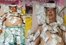 500 ரூபாய் நோட்டுக் குவியலின் நடுவே படுத்து உறங்கும் அரசியல் தலைவர்! யார் அவர்?
