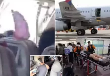 நடுவானில் கீழே விழுந்த விமானத்தின் கதவு அலறிய பயணிகள்!!