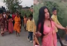 திருமண ஊர்வலத்தில் மாப்பிள்ளை மீது ஆசிட் வீசிய இளம்பெண்!!