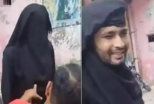 காதலியை பார்க்க பர்தா அணிந்து வந்த இளைஞர்… இறுதியில் நேர்ந்த சோகம்!!