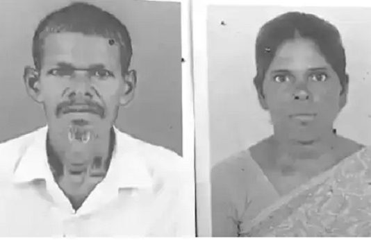 மாமனார், மாமியாரை அரிவாளால் வெட்டிப் படுகொலை செய்த மருமகள்!!