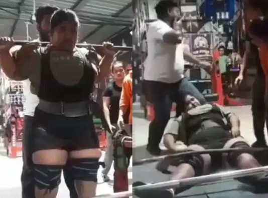 17 வயதில் பெரும் சோகம் : தேசிய பளுதூக்கும் வீராங்கனை பயிற்சியின் போது 270 கி எடை கழுத்தில் விழுந்து மரணம்!!