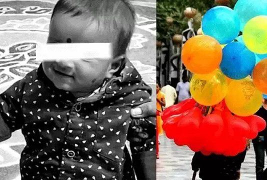 7 மாத குழந்தை பலூனை விழுங்கியதில் நேர்ந்த சோகம்!!